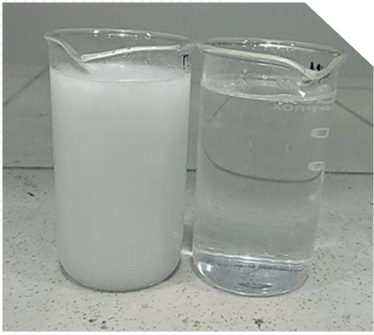 Clear solution when mixing with Extra Chelate Technology fertilizers.